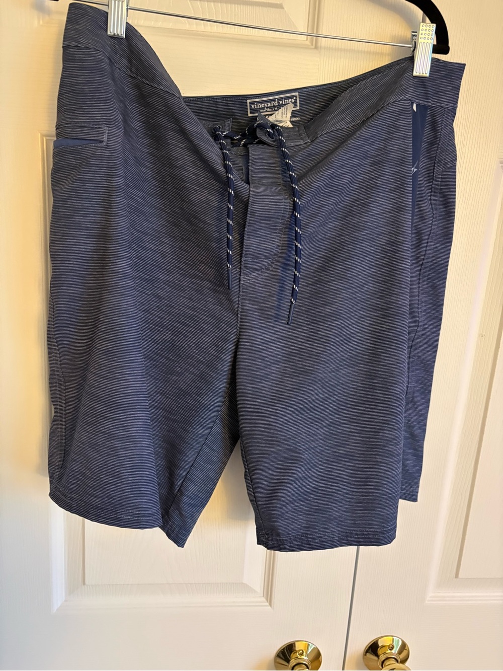 Vineyard Vines Navy Heather Swim Board Shorts